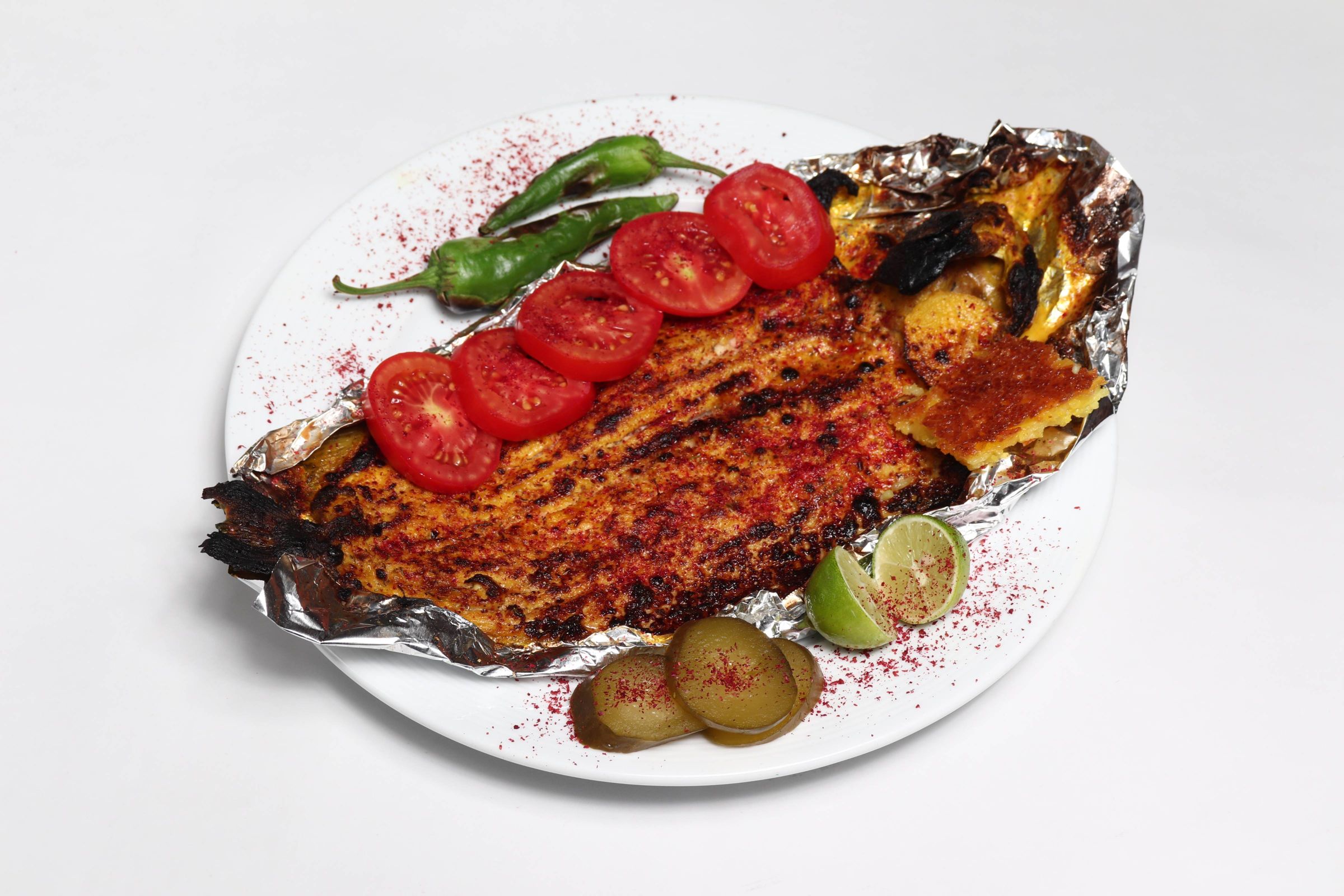 خوراك ماهي قزل آلا كبابي