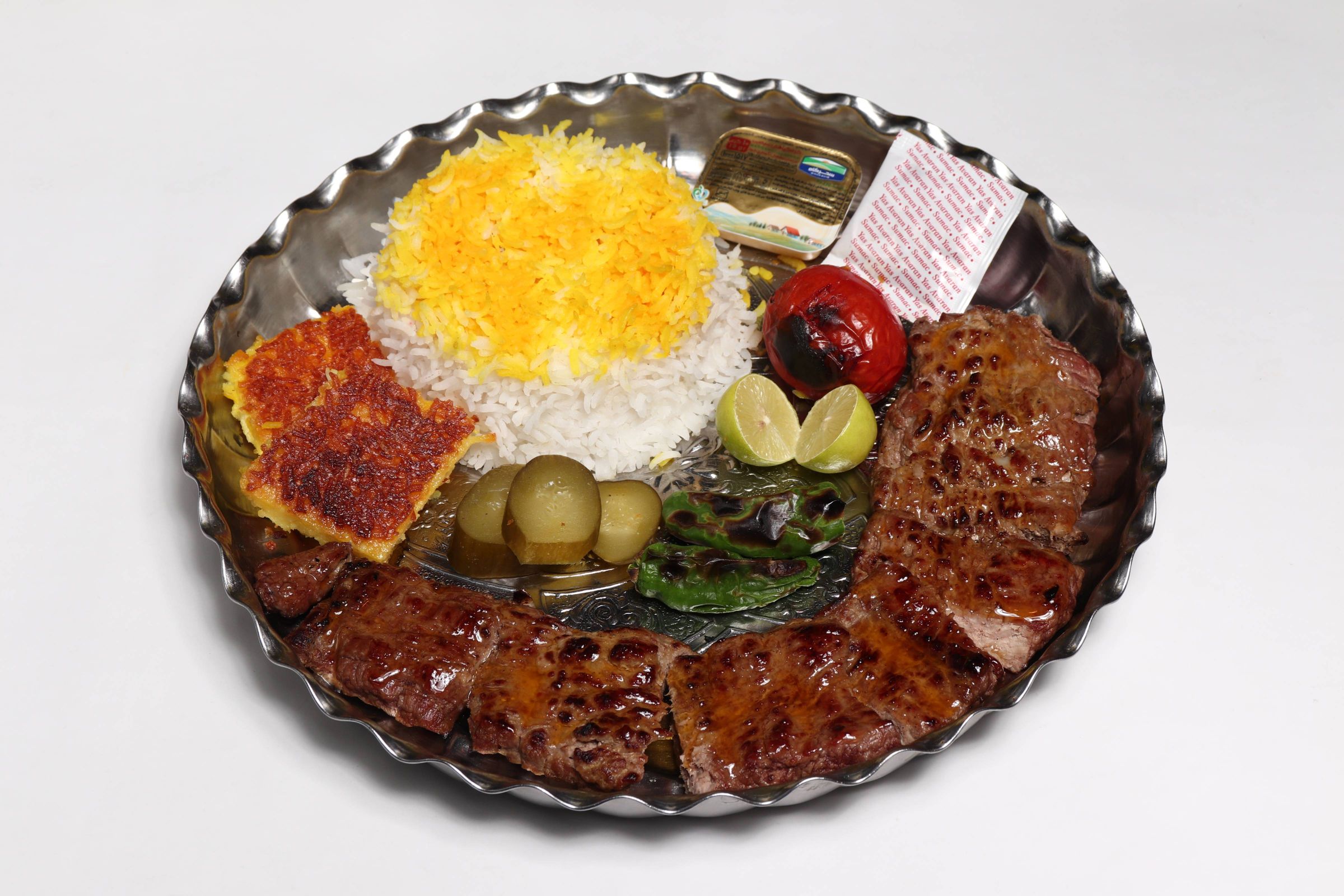 چلوكباب برگ