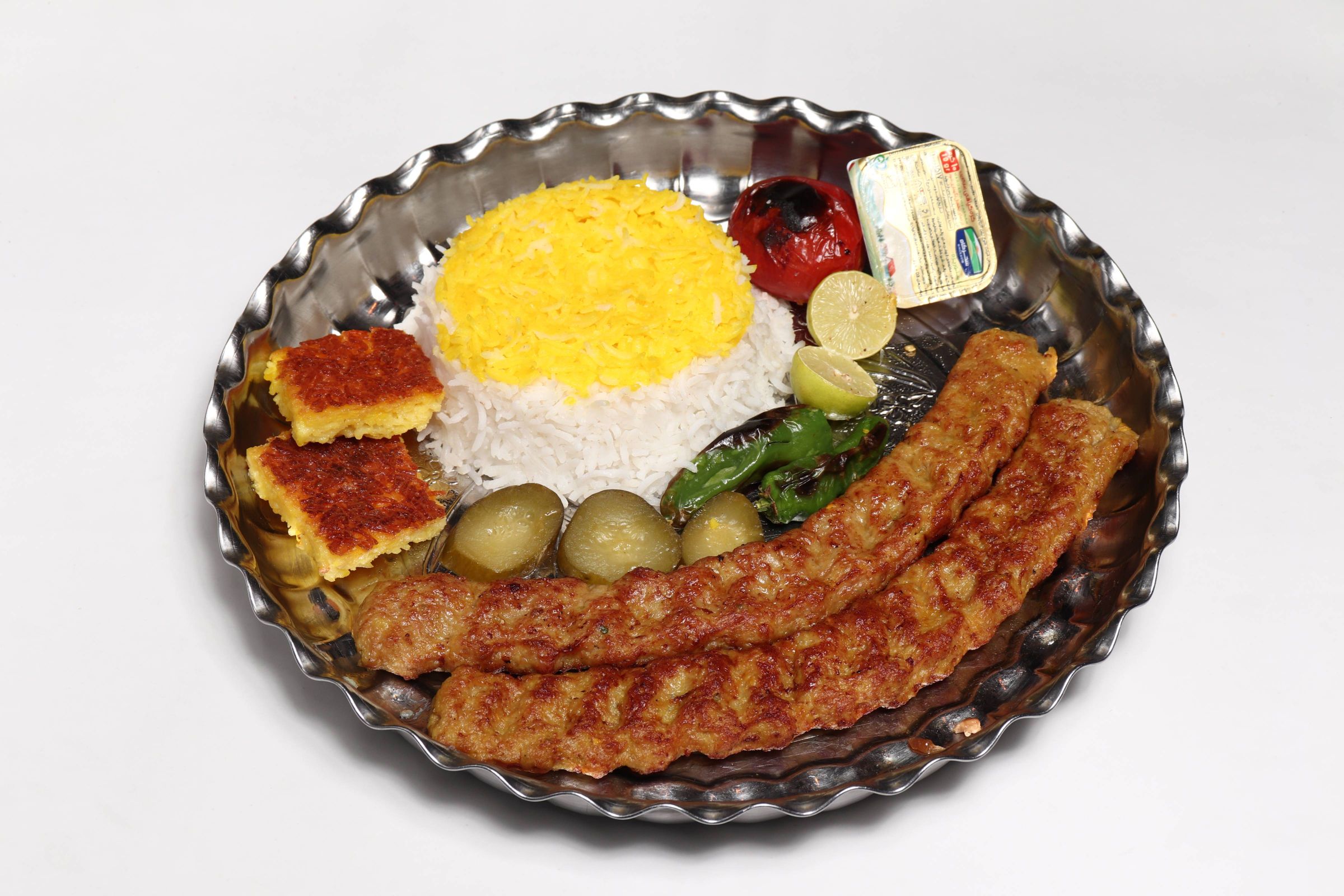 چلوكباب كوبيده مرغ